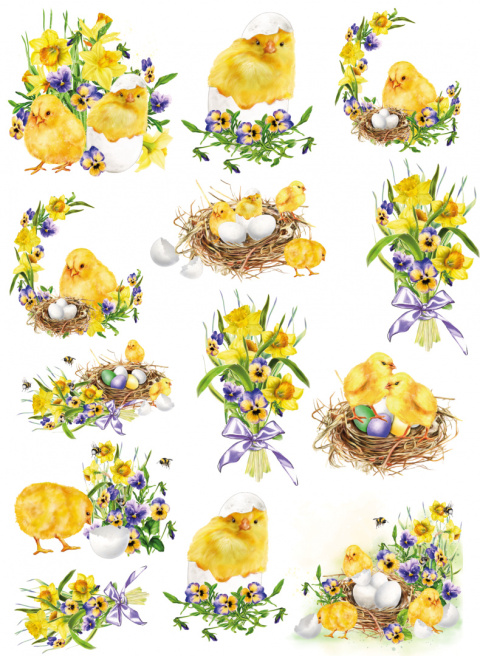 Easter Decoupage Rice Paper